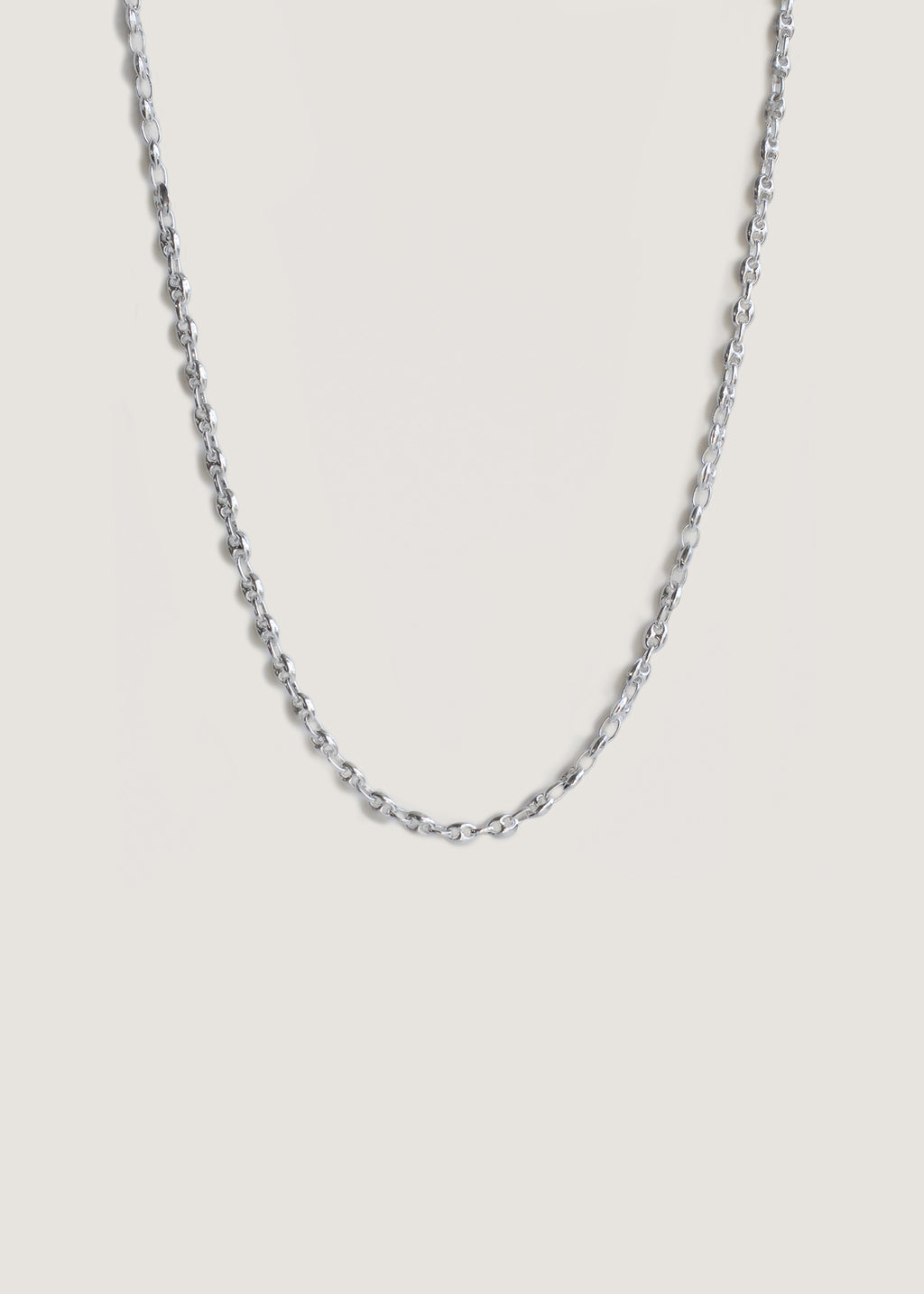 alt="Petite Puffed Mariner Chain Necklace"