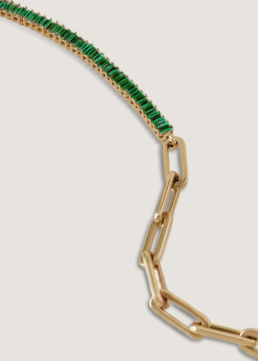 alt="Serena Emerald Tennis Link Bracelet II"