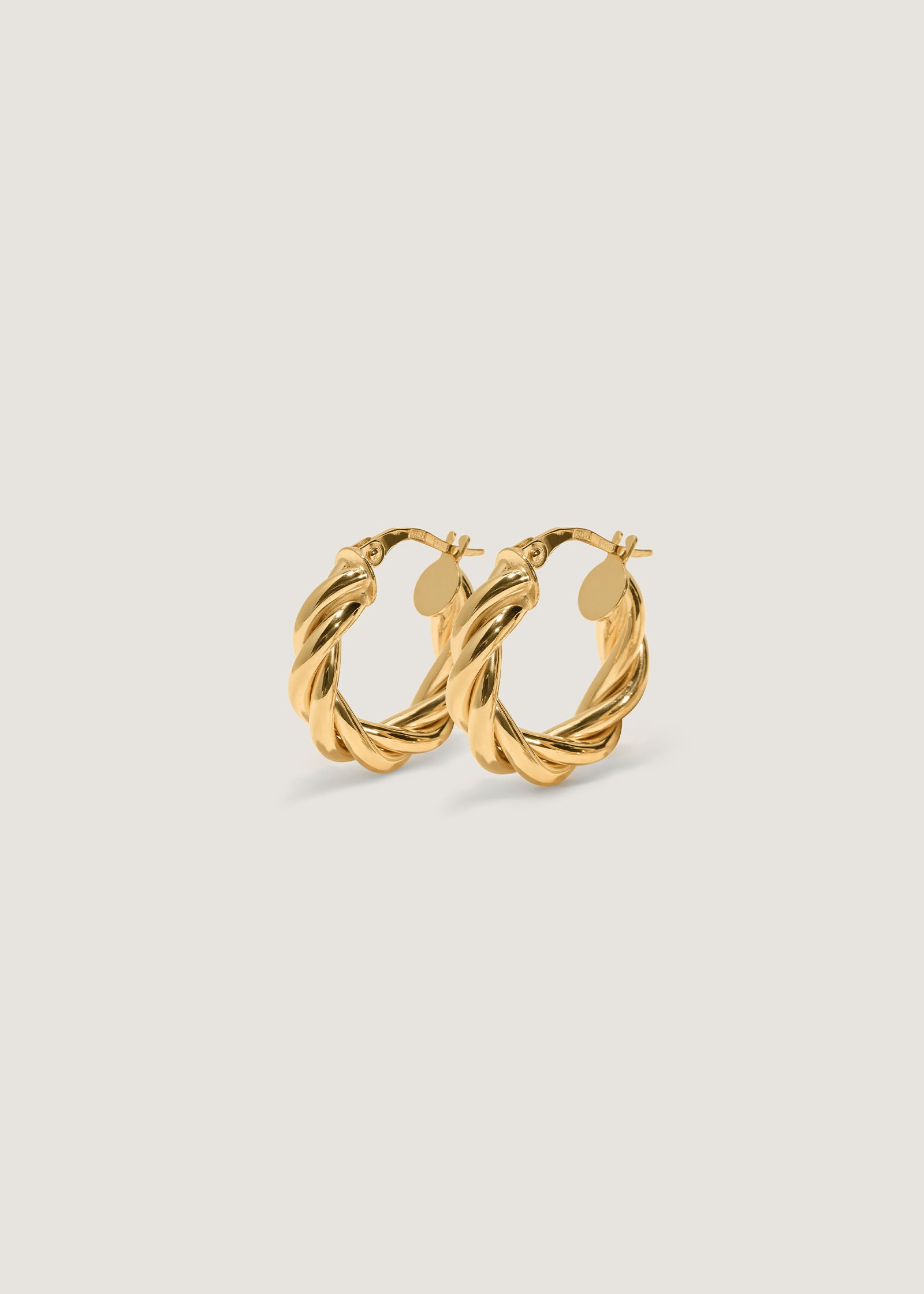 Kinn 14k Gold Taylor Twist Petite Hoop Earrings