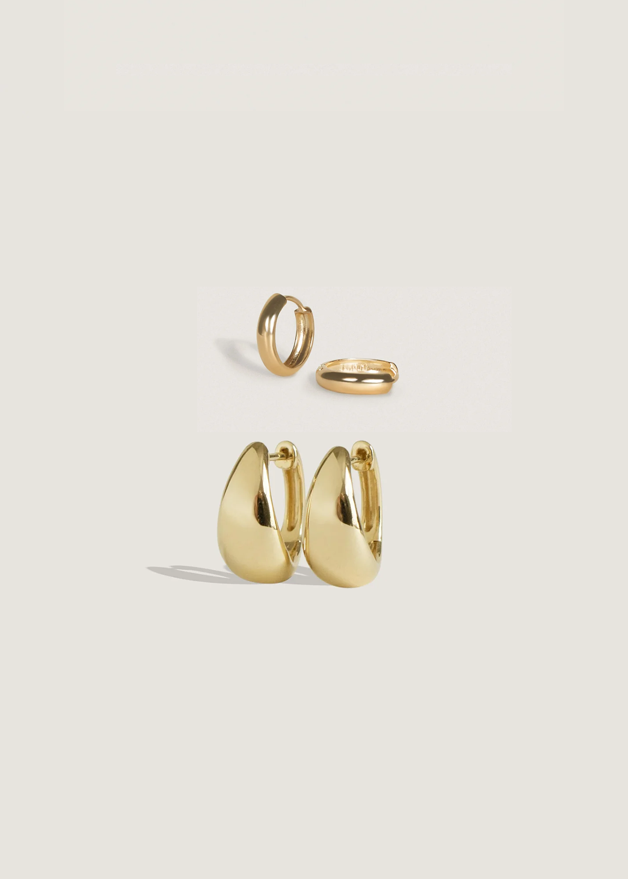 Perfect Earring Stack Teardrop Hoop & Classic Huggie Earring Stack