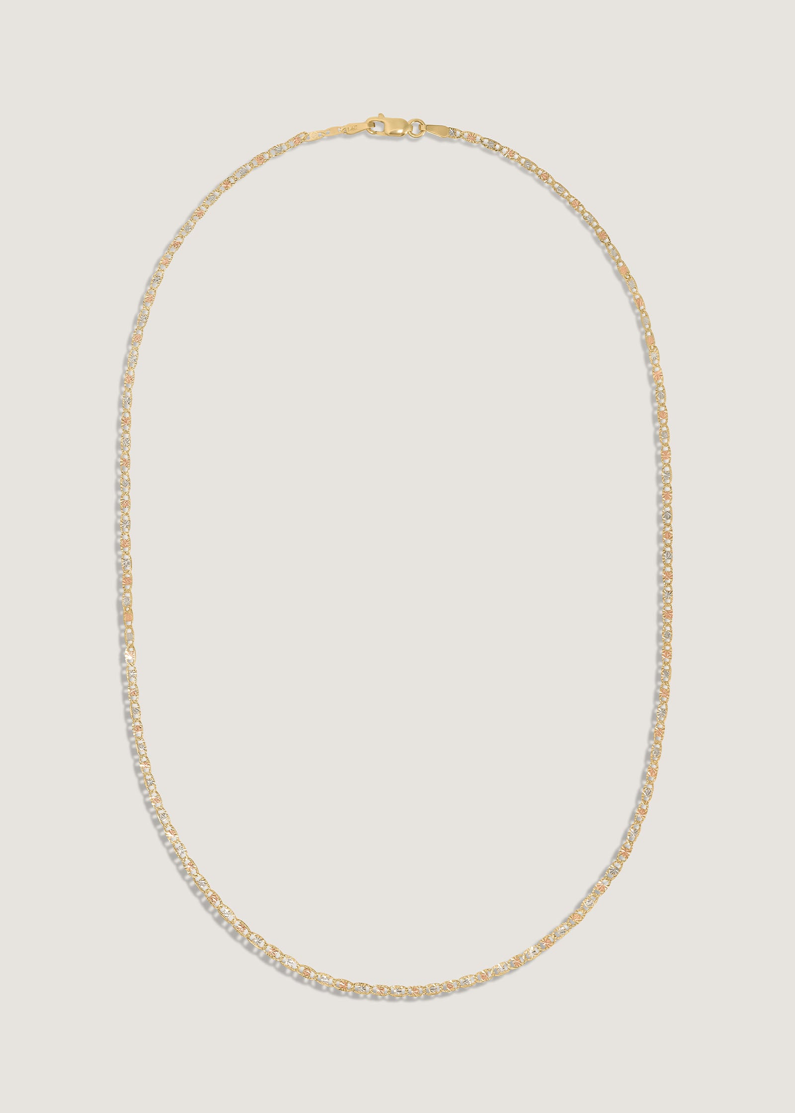 Valentino Tri-Color Gold Chain
