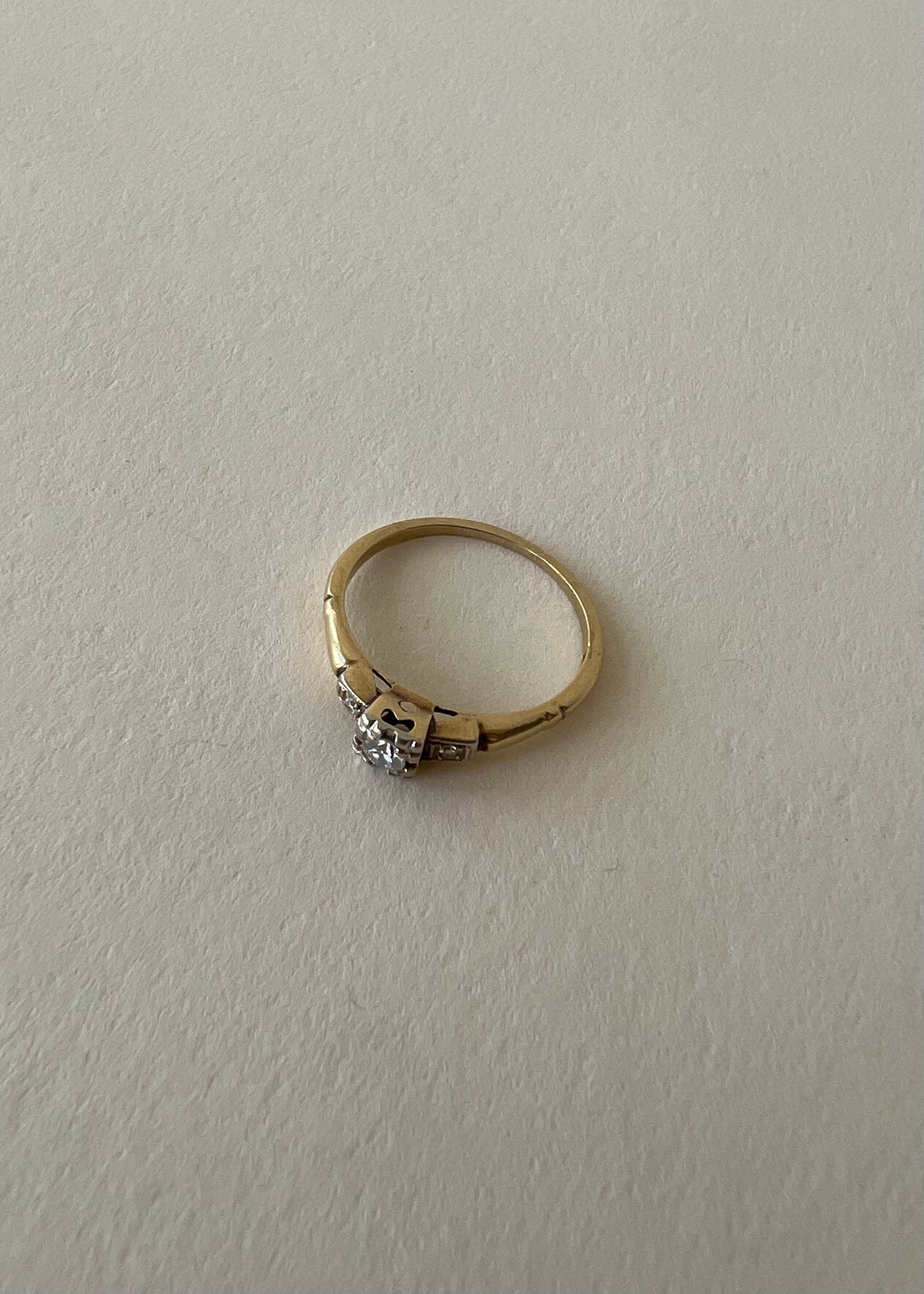 Vintage Trilogy Diamond Ring