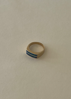 Vintage Ribbed Opal Ring