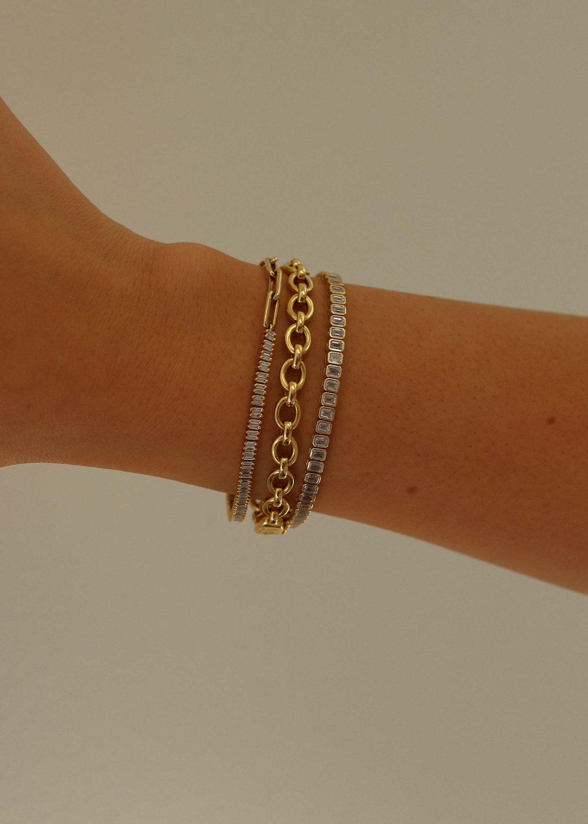 Vintage 18k Gold Cartier Rolo Chain Bracelet