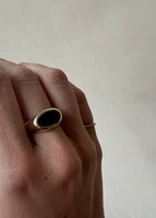 Vintage Oval Onyx Signet Ring