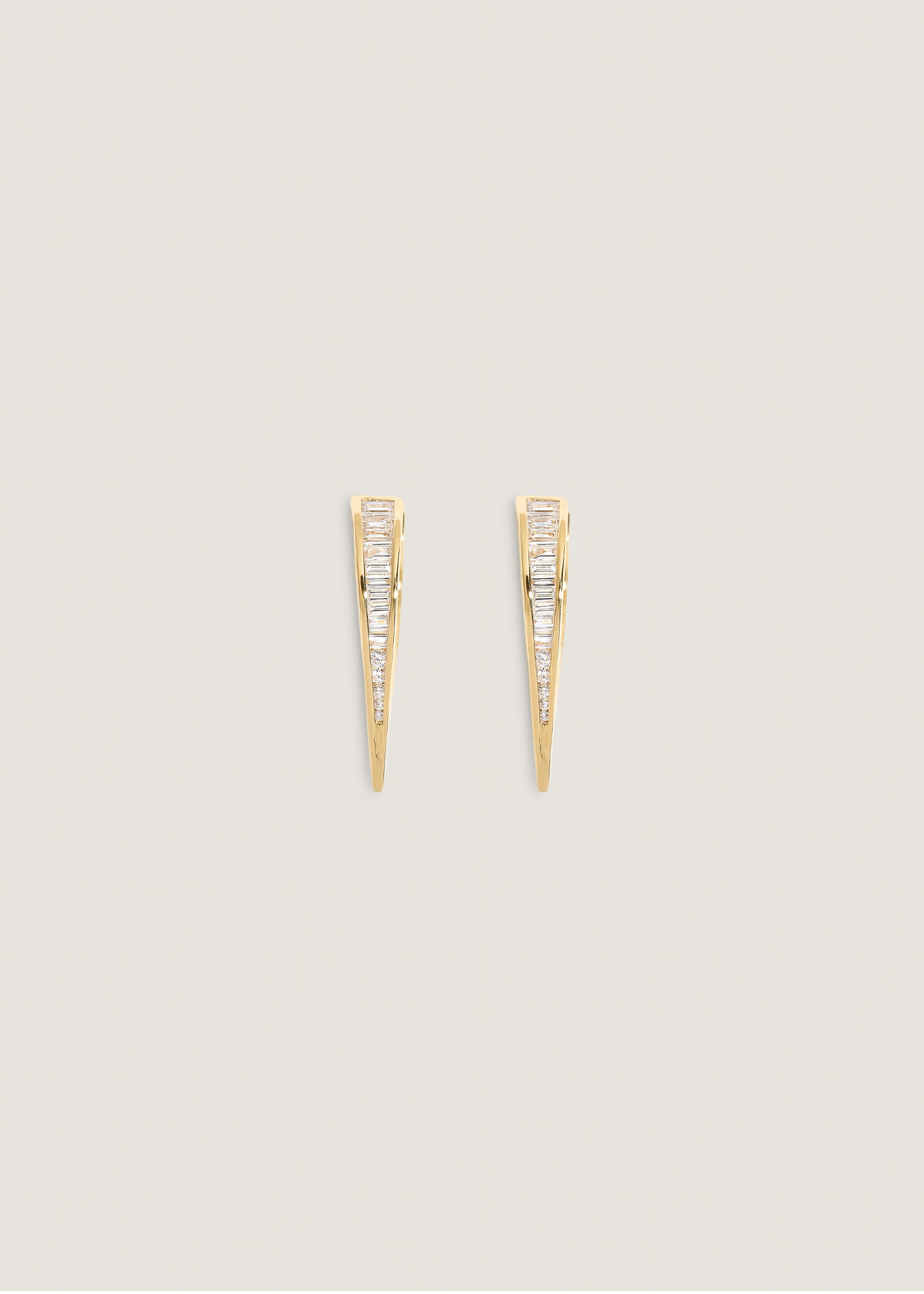 Viola Baguette Diamond Drop Earrings