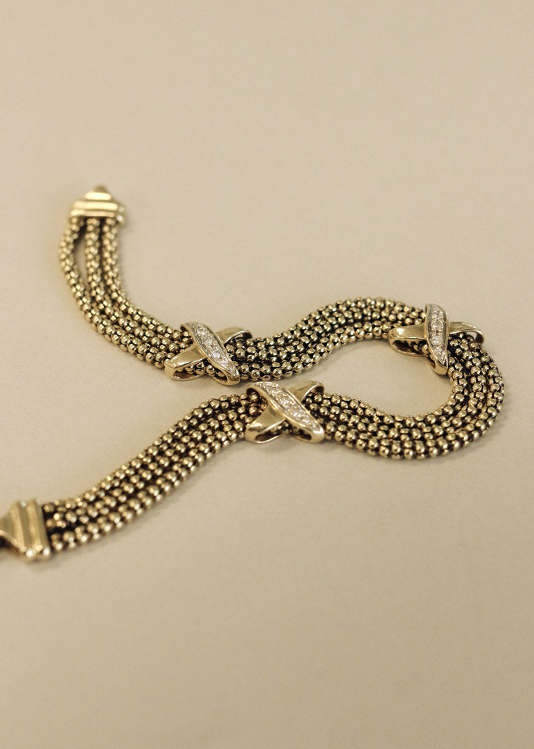 Kinn Vintage 14k Gold Chain Bracelet
