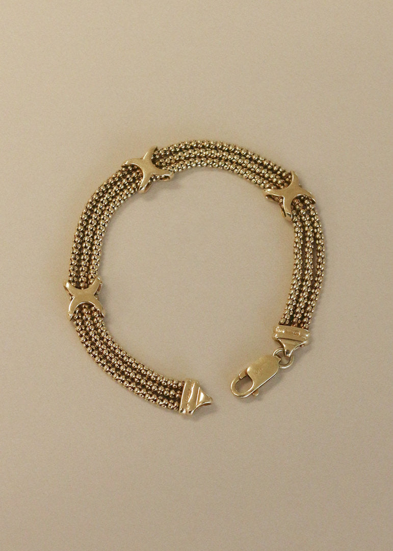 Kinn Vintage 14k Gold Chain Bracelet
