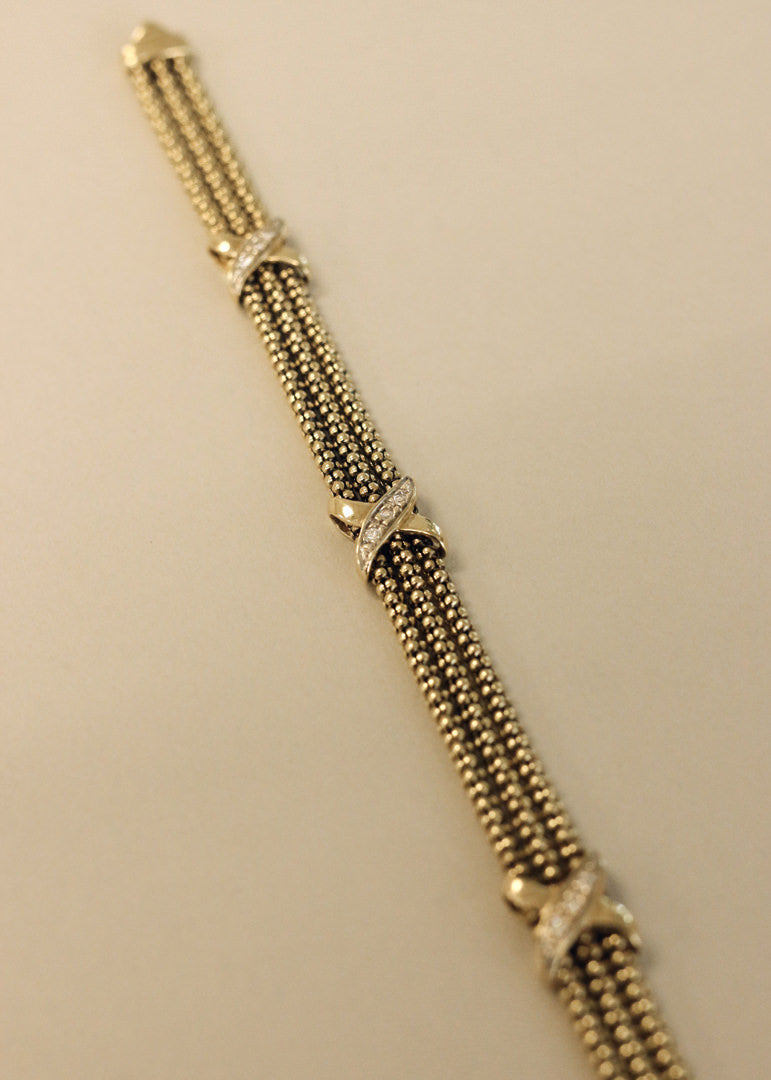 Kinn Vintage 14k Gold Chain Bracelet