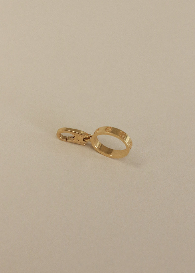 Vintage Cartier 18k Gold Love Charm