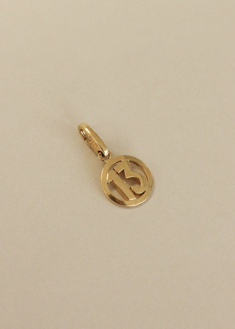 Vintage Cartier 18k Gold Lucky 13 Charm