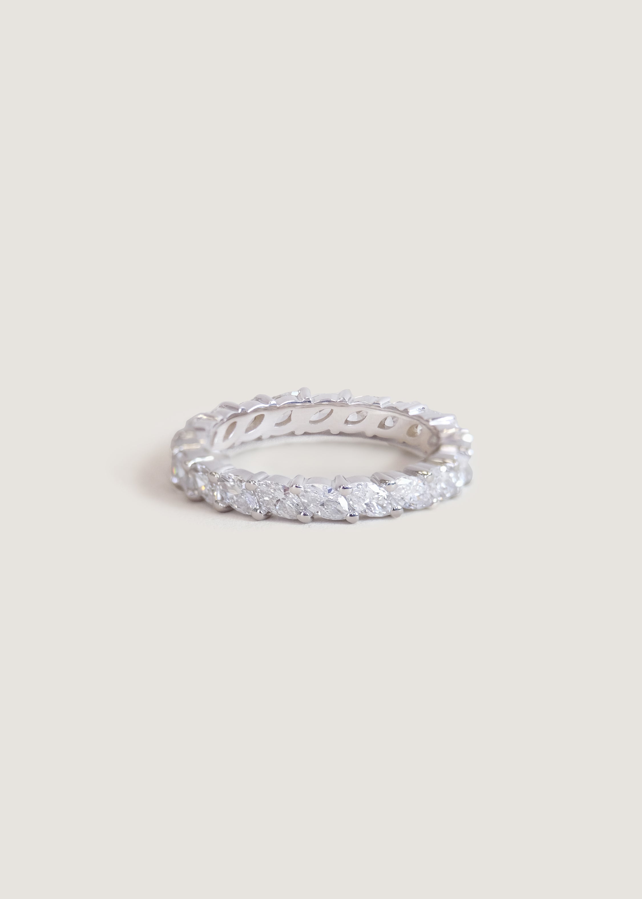 Marquise Eternity Ring Diamond White Gold