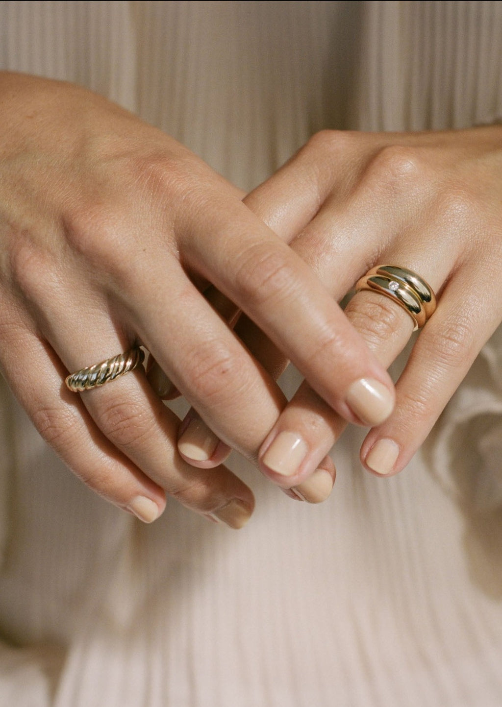 Love & Luck Opened Dome Ring