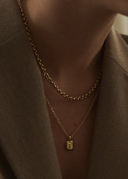 Cable Rolo Link Chain Necklace