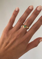 Vintage Marquise Emerald Ring