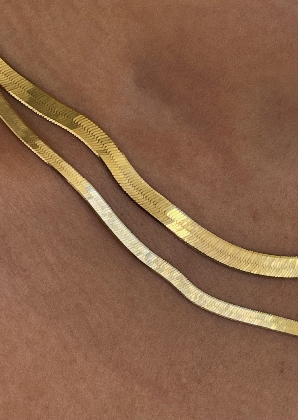 Bold Carter Herringbone Chain Necklace - Kinn