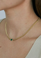 alt="Capri Curb Chain Necklace III"