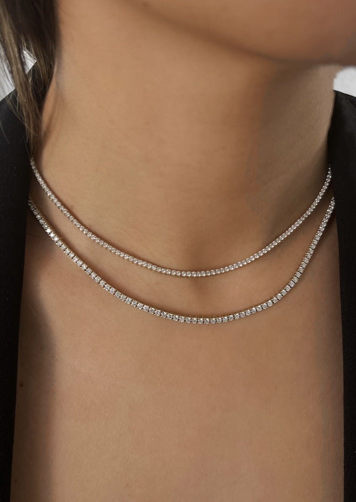Tennis chain picture pendant sale