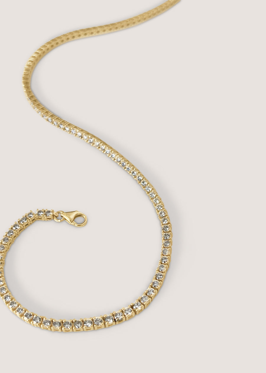 Diamond Tennis Necklace – Lindsey Leigh Jewelry