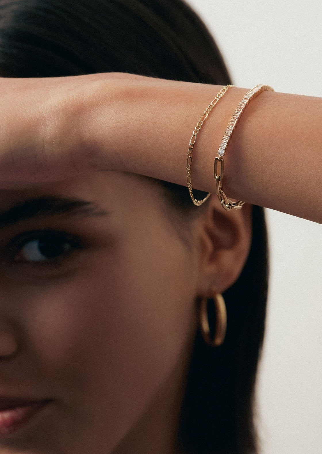 Kyle Figaro Chain Bracelet 14k Gold - Kinn