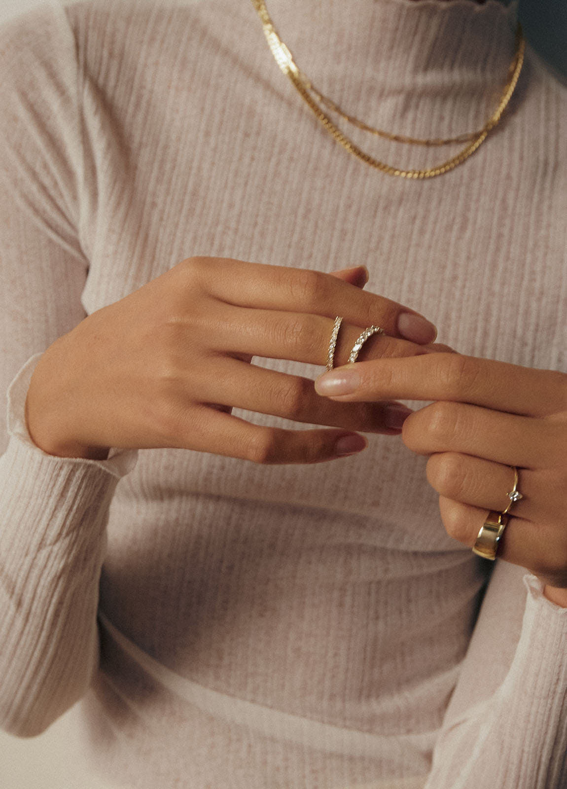 Petite Marquise Eternity Ring Yellow Gold - Kinn Petite Marquise Eternity Ring Yellow Gold - Kinn