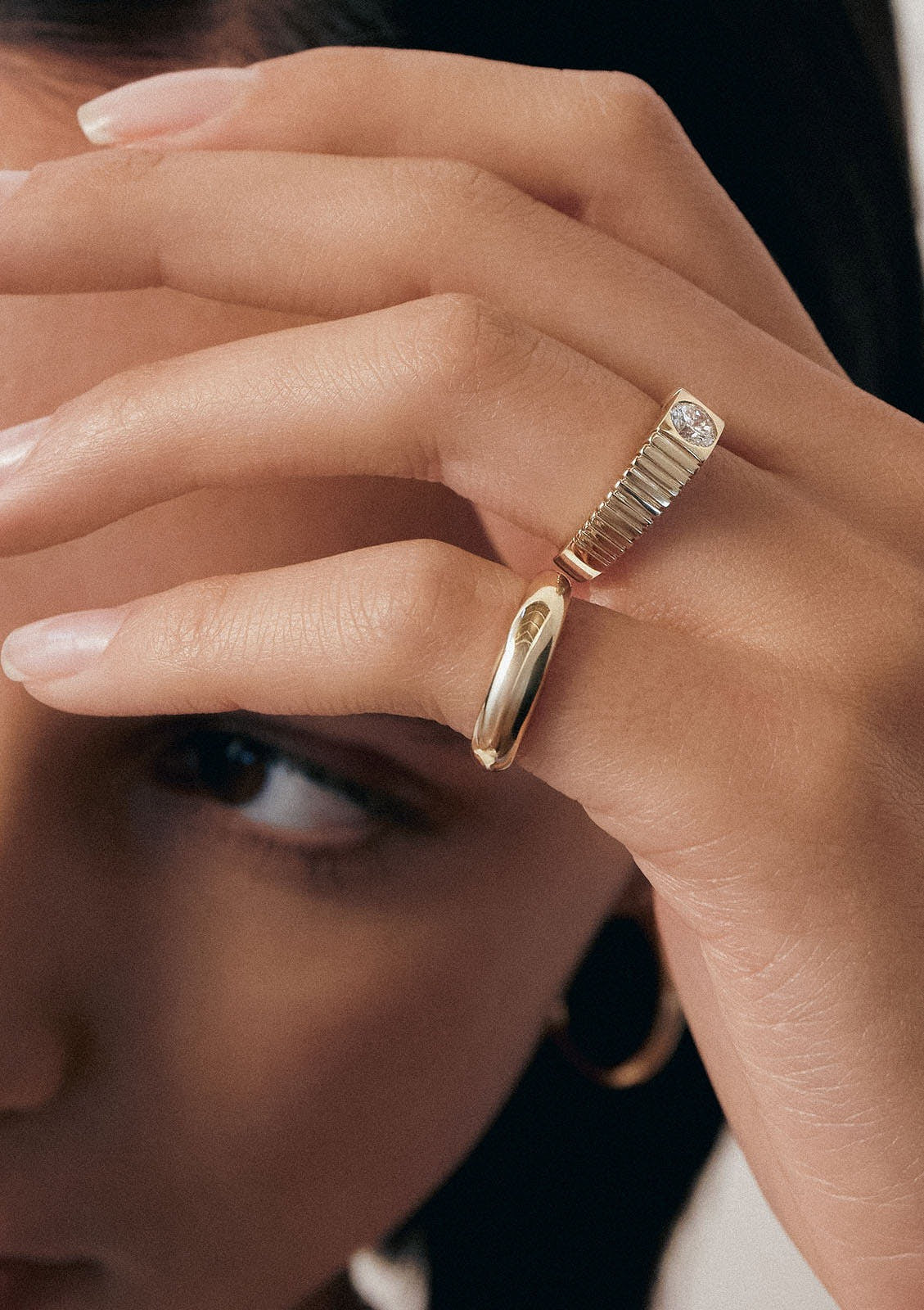 Dare To Love Classic Hollow Dome Ring Gold Kinn