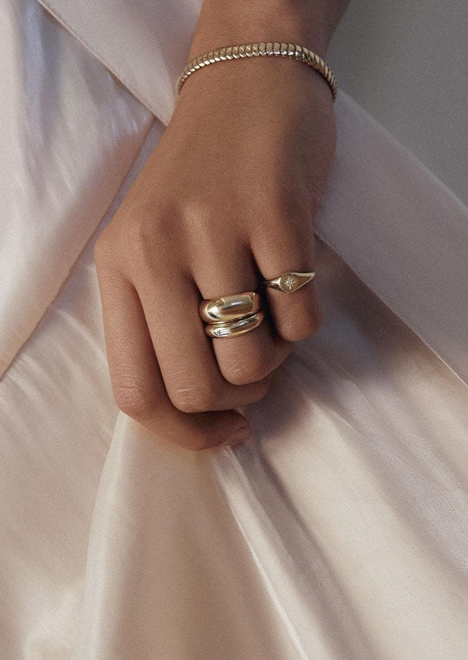 Womens sales dome rings