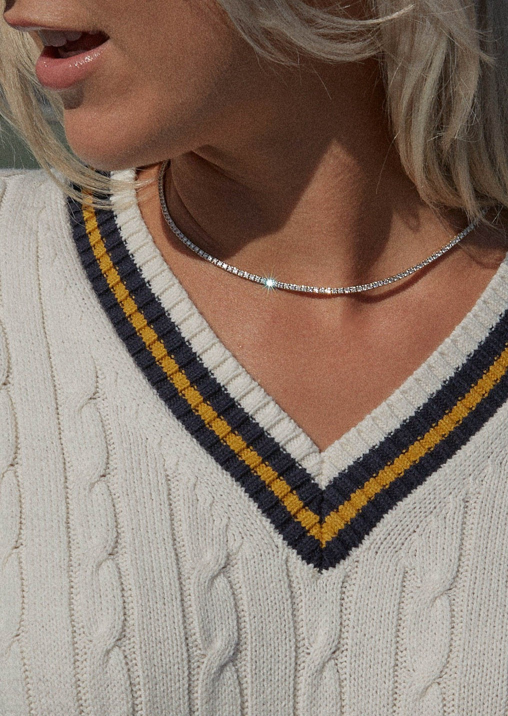 alt="Diana Diamond Tennis Necklace"