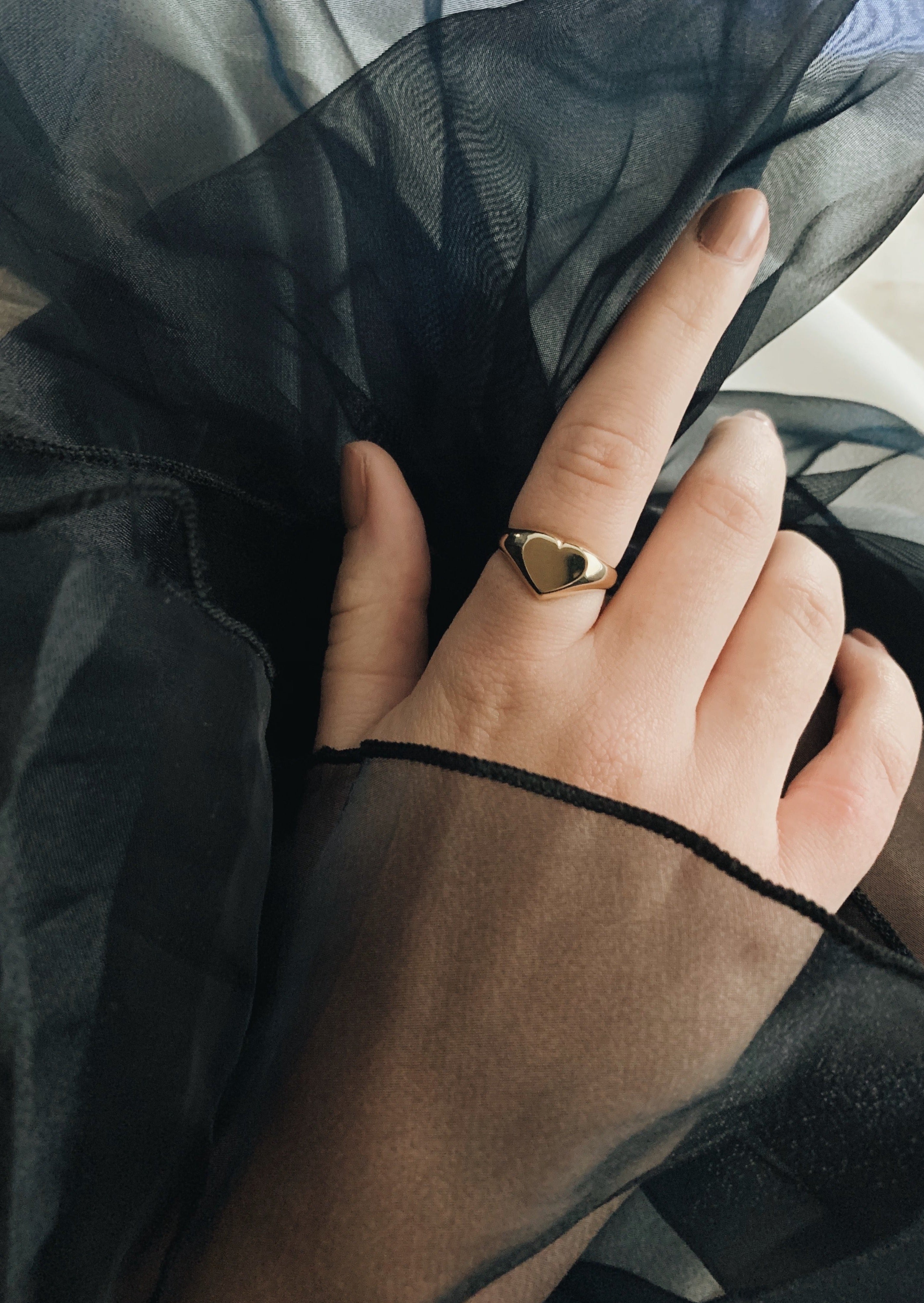 カスタマイズ可【KINNSTUDIO】Bold Classic Signetリング Bold Classic Signet Ring - Kinn