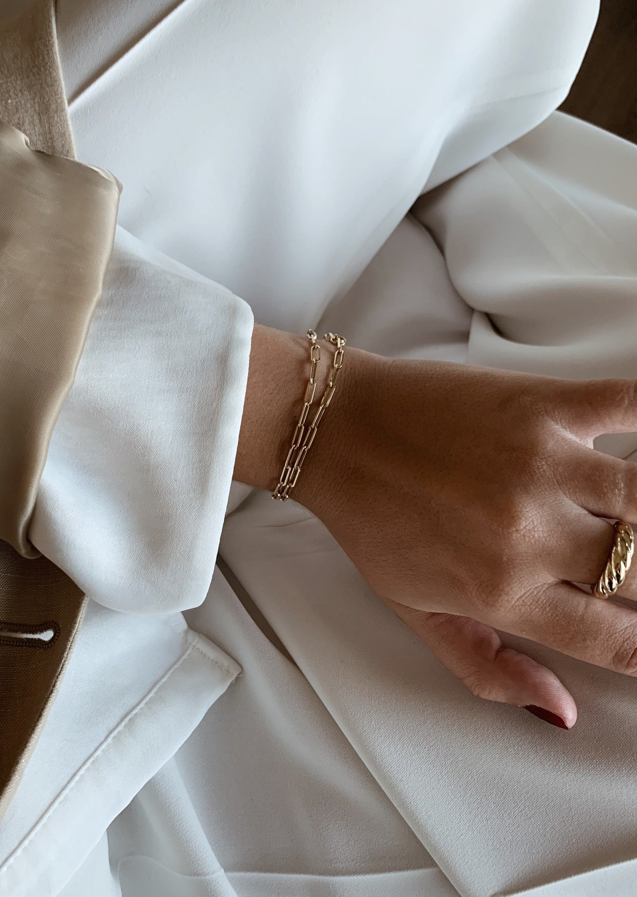 Paperclip Link Chain Bracelet - Kinn