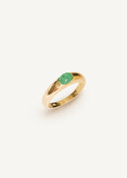 Vintage Oval Emerald Dome Ring