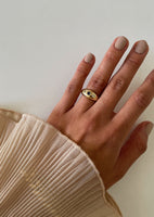 Vintage Three Sapphire Dome Ring