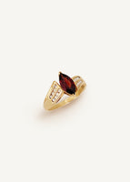 Vintage Marquise Ruby Diamond Ring