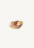Vintage Ruby Knotted Ring