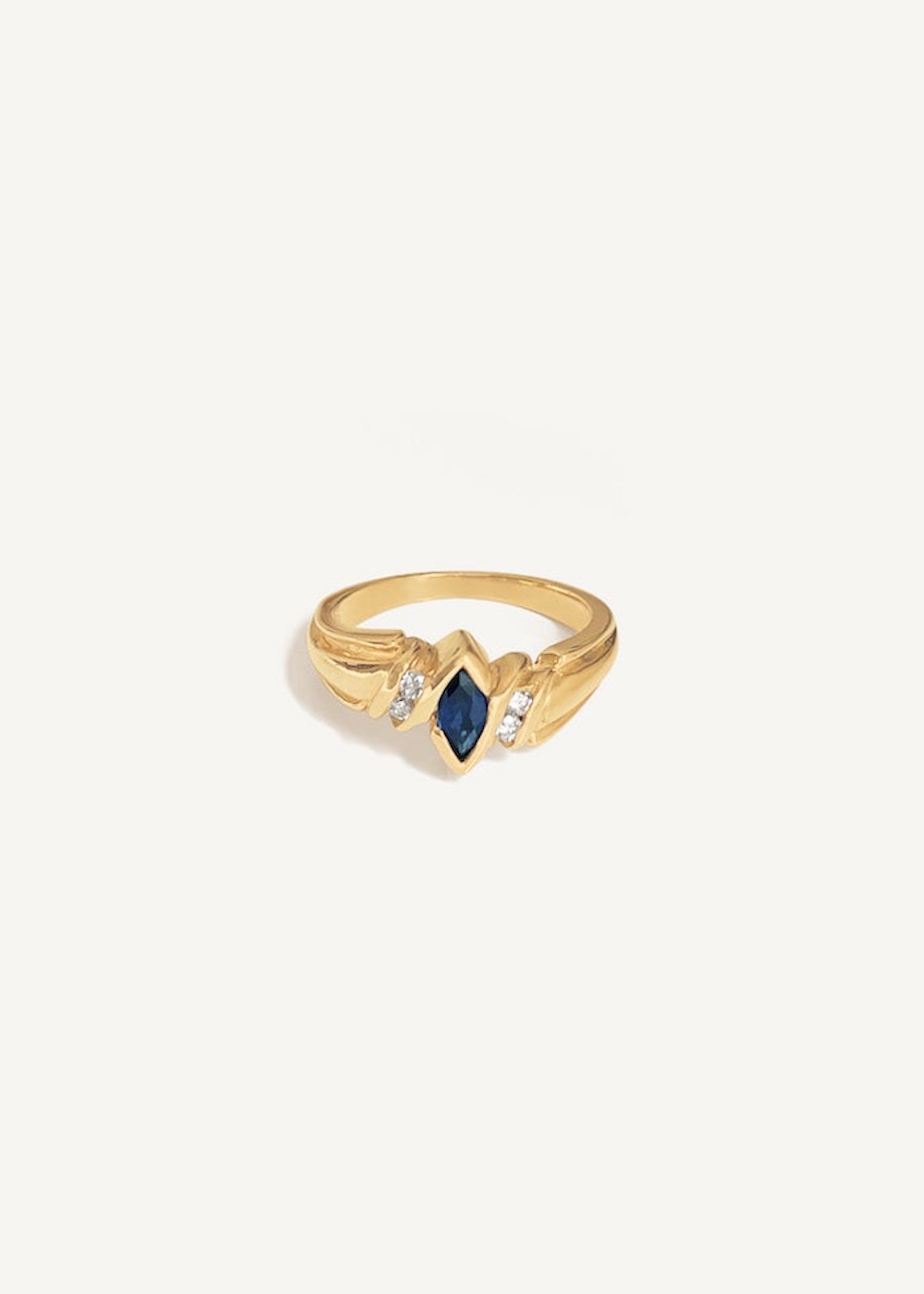 Vintage Marquise Sapphire Ring