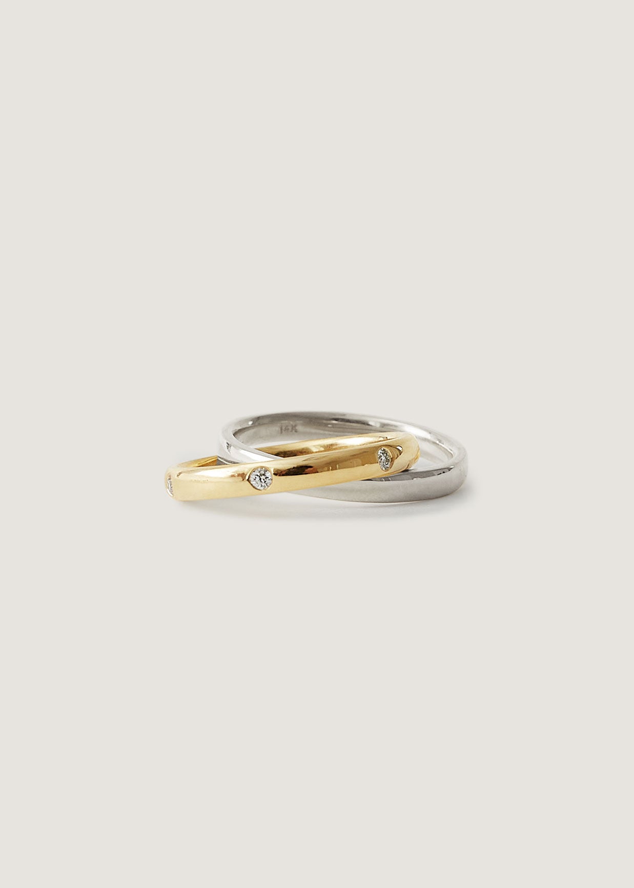 L\'Amour Interlocking Ring Gold & Silver - Kinn