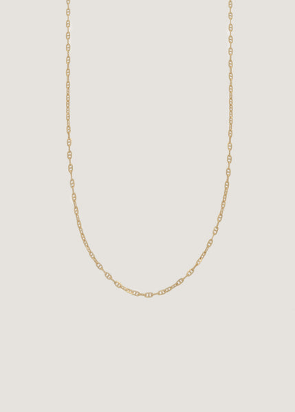14k Gold Micro Mariner Chain Necklace | Kinn