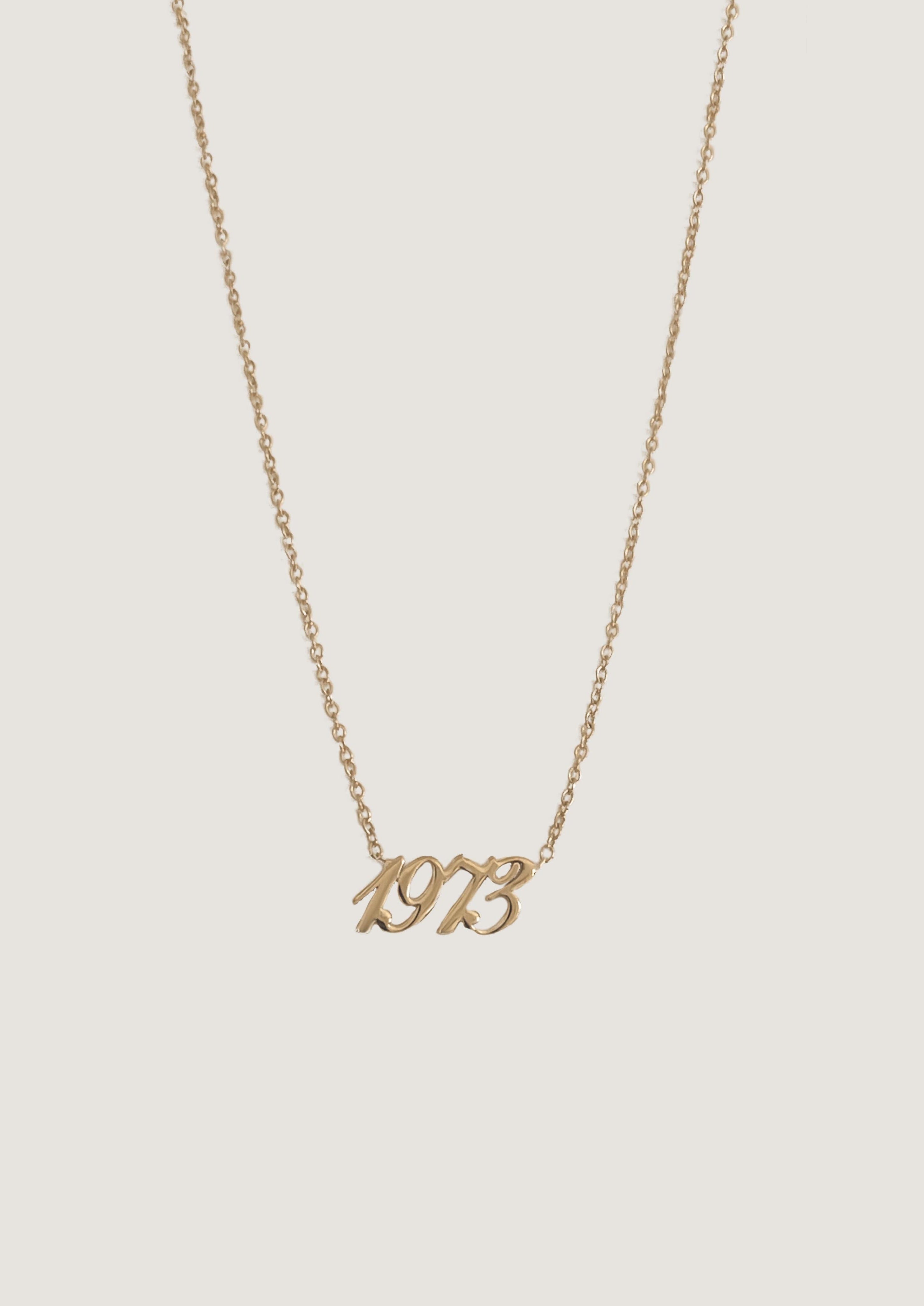 alt="1973 14K gold necklace"