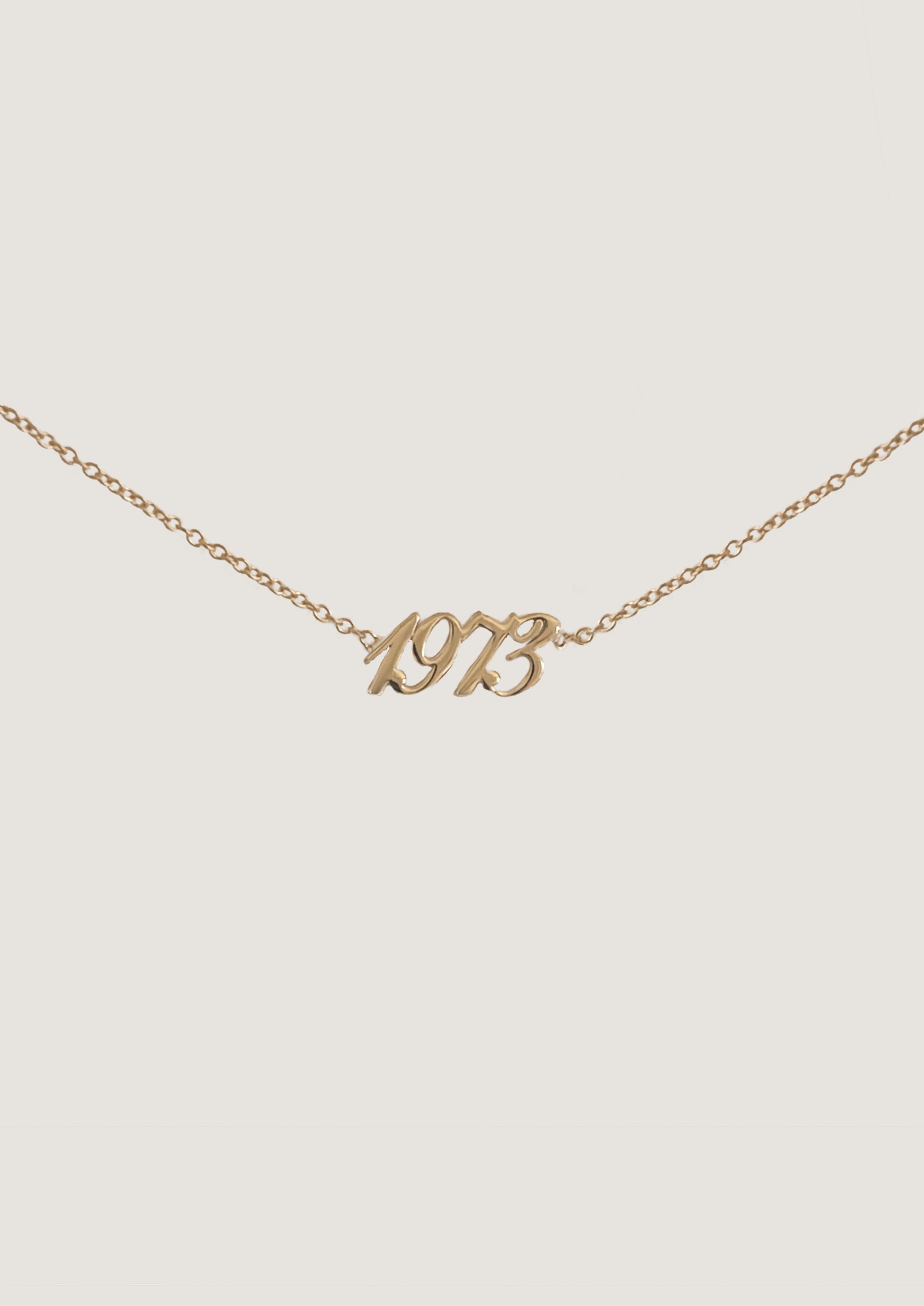 alt="1973 14K gold necklace"