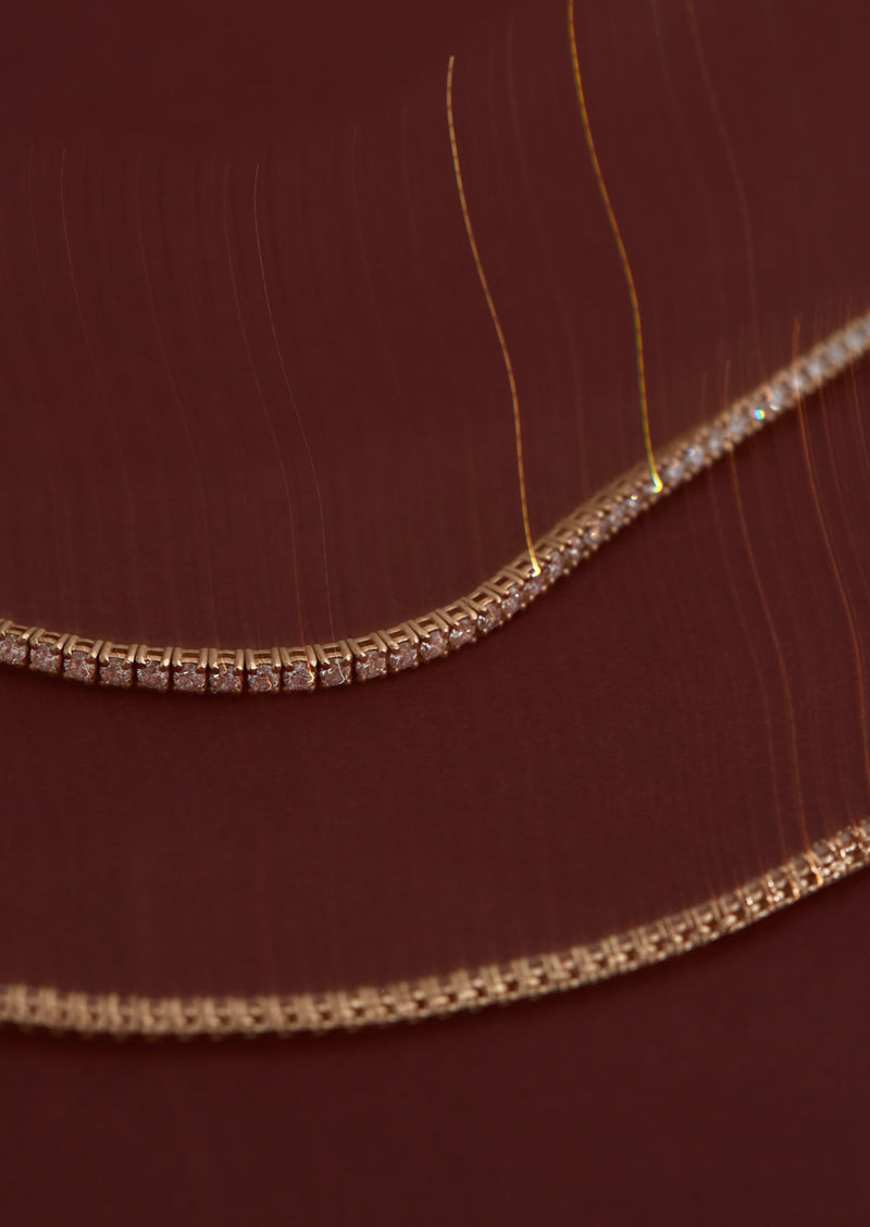 Petite Diana Tennis Bracelet 2.90ctw Yellow Gold