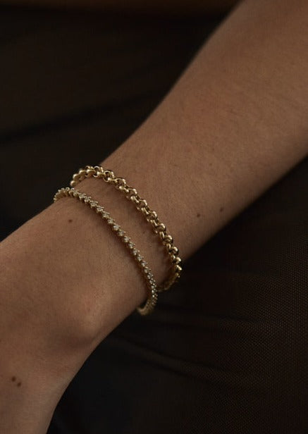 AMĒNAH | Box Chain Bracelet - 14k GF