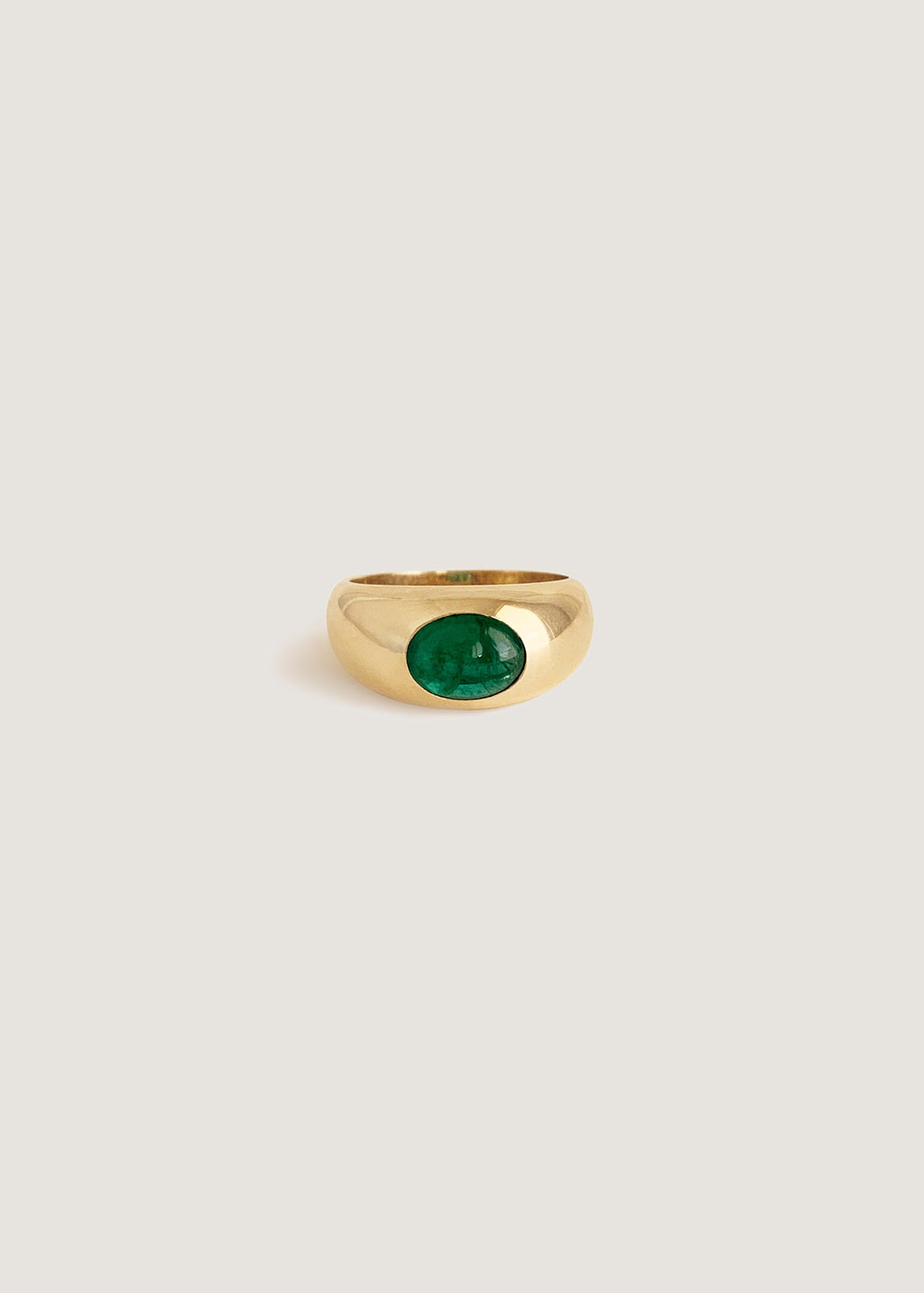 alt="Amelia Dome Ring II - Emerald"