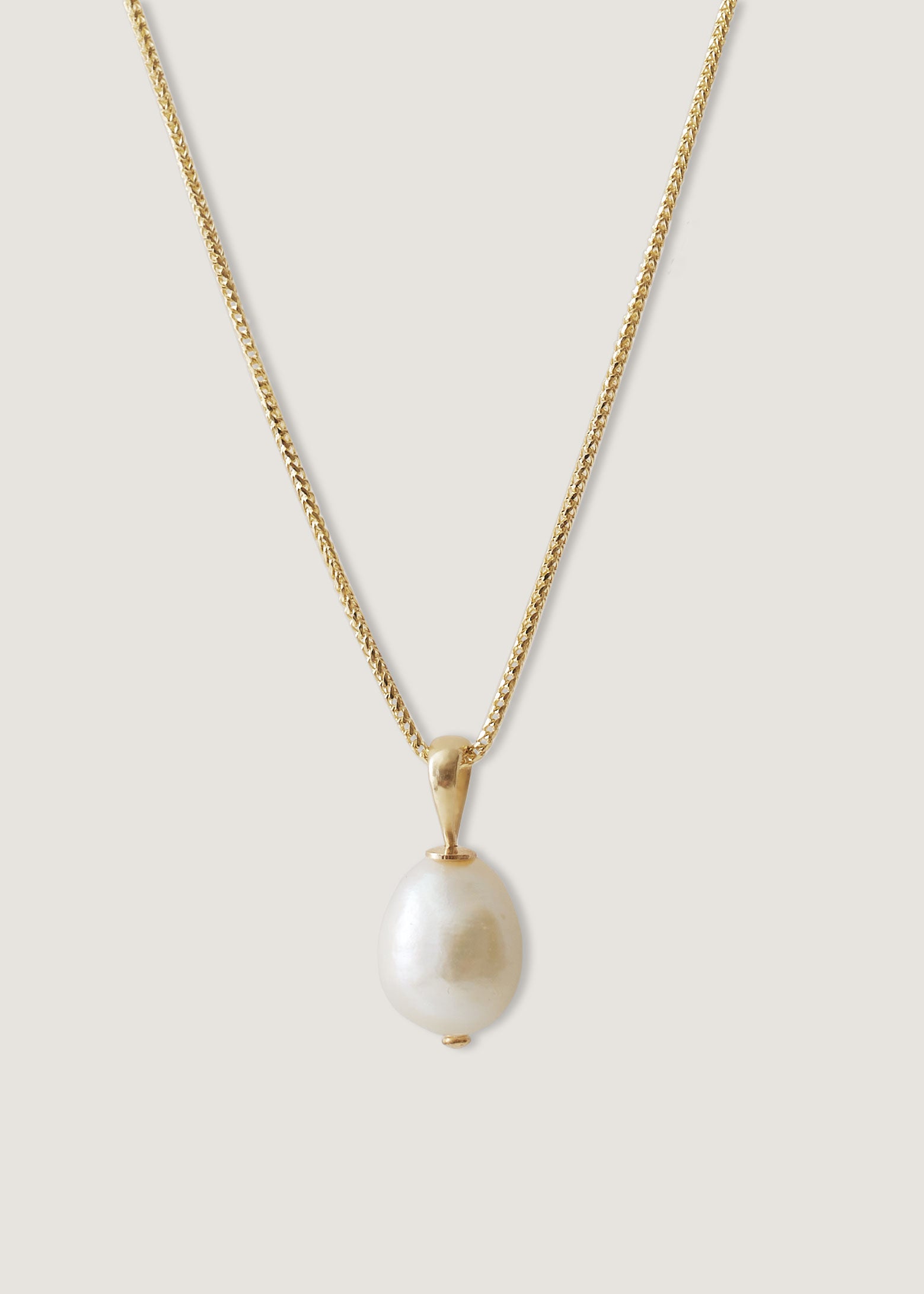 alt="Baroque Pearl Drop Necklace"