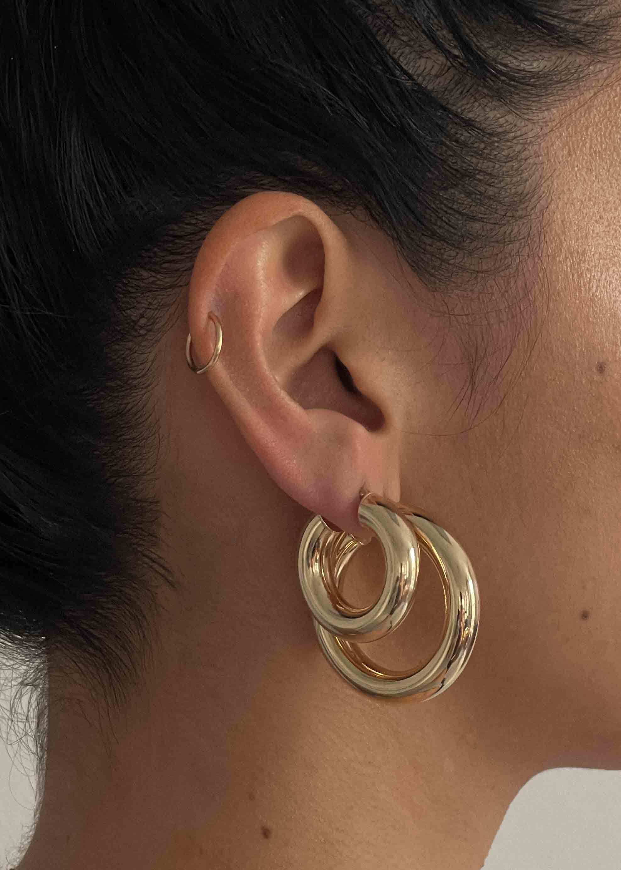 Bold Hoop Earrings Large Kinn