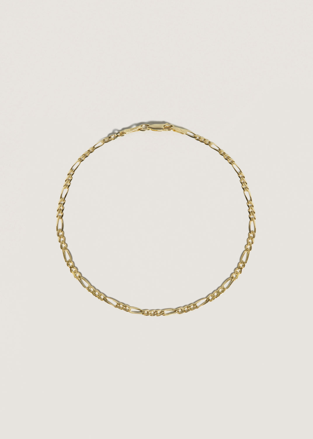 Kyle Figaro Chain Bracelet 14k Gold - Kinn