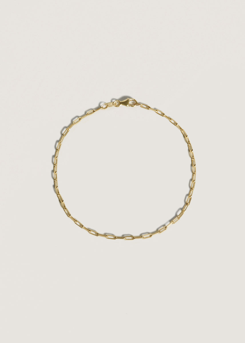 Micro Link Chain Bracelet 14k Gold - Kinn