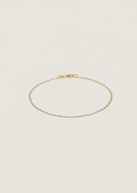 Micro Link Chain Bracelet 14k Gold - Kinn