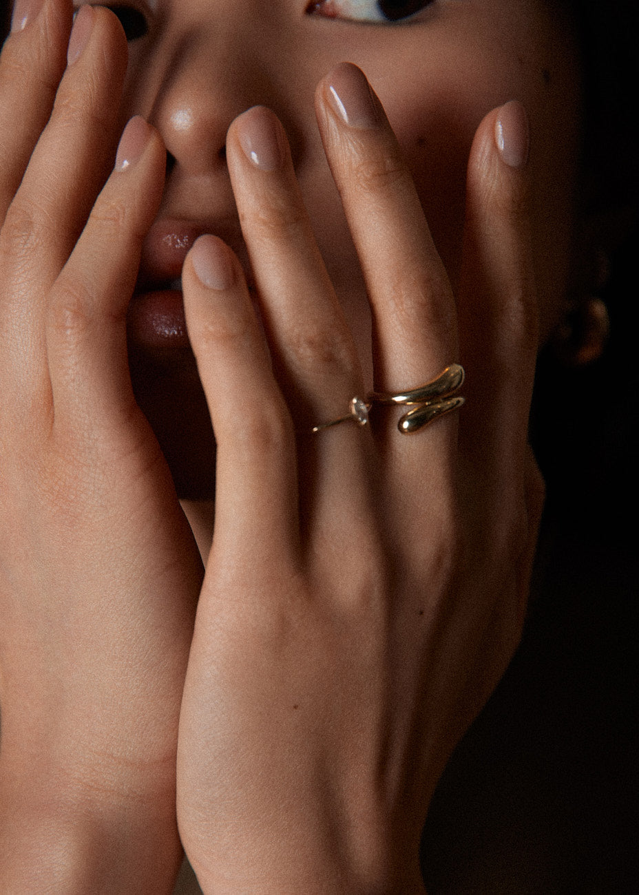 Monogram wrap around ring on sale