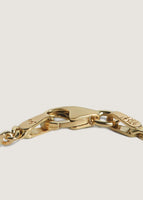alt="close up of clasp of Capri Curb Chain Necklace I"