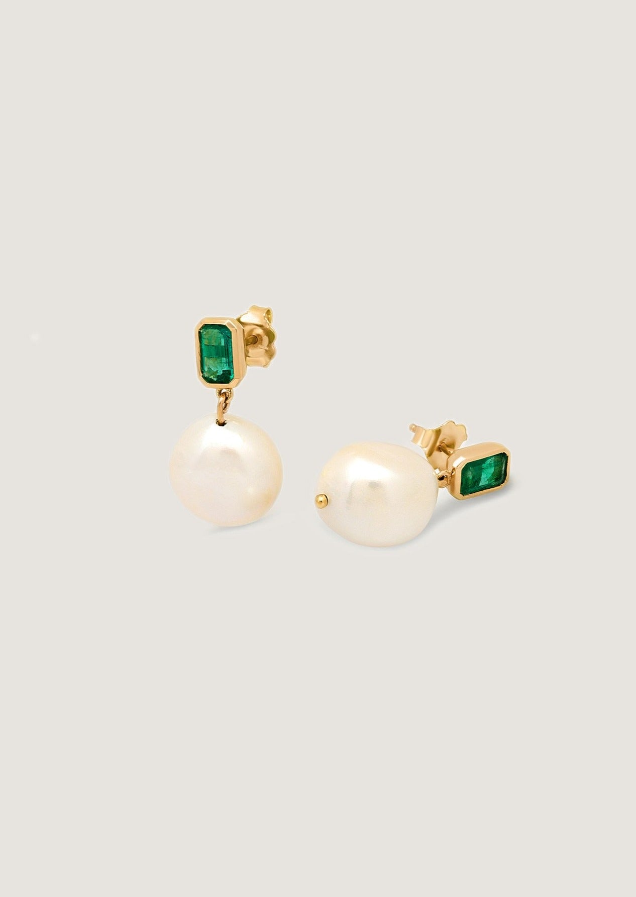 Kinn Celine Baroque Pearl Drop Earrings